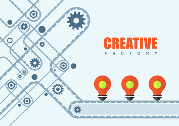 Creative idea factory vector