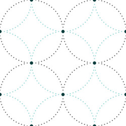 dotted seamless pattern with circles and nodes vector image