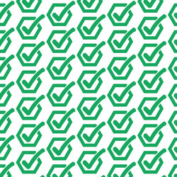 pattern background check list button icon vector image