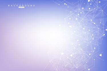 science network pattern connecting lines and dots vector image