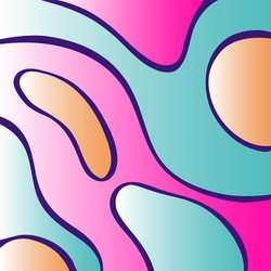 abstract forms hand drawn gradient pattern vector