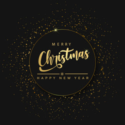 christmas card with bokeh light abstract holiday vector image