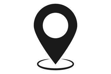 navigation pin location pointer map vector image