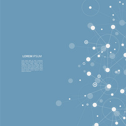 connection science molecule background vector image
