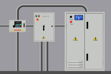 Control panel production Royalty Free Vector Image