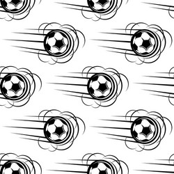 Dynamic Soccer Ball Pattern vector image