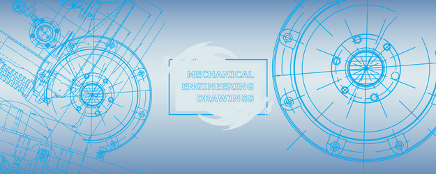 mechanical engineering drawing abstract vector