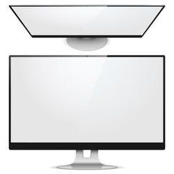 monitor front view vector