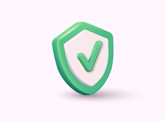 shield with check mark sign security guaranteed vector image