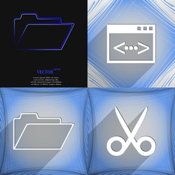 set of abstract backgrounds with different web vector image