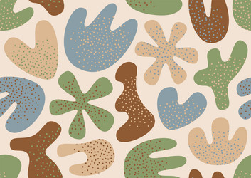 various modern free form shapes and doodle objects vector image