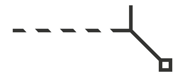 callout title icon interface element in linear vector image