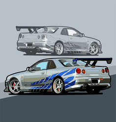 Japan Drift Cars Graphic by Vecster · Creative Fabrica