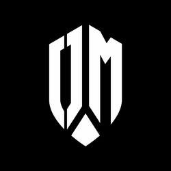 Yh logo monogram with emblem shield style design Vector Image