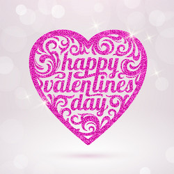 Romantic Valentine's Day Card Vector Image