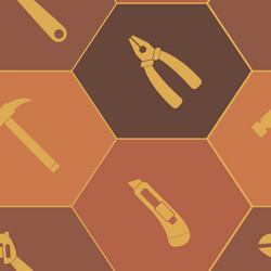 seamless abstract background with handling tools vector image