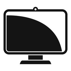 web camera monitor icon simple computer vector