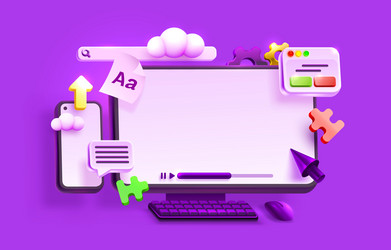 webpage app software chat internet web site vector image