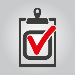 Checklist icon clipboard and executed task vector