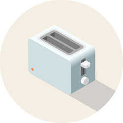 isometric toaster kitchen equipment icon vector