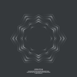abstract background with a hexagonal vector image