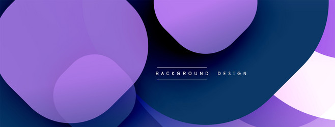 circular abstract design with overlapping vector image