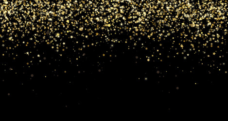 festive background with gold stars glitter Vector Image