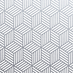 Geometric silver 3d cubes seamless pattern vector