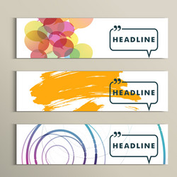 set abstract design on a white background vector image