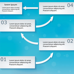 paper turn-based scheme with arrows vector image