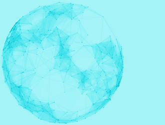 Abstract polygonal spheres futuristic vector