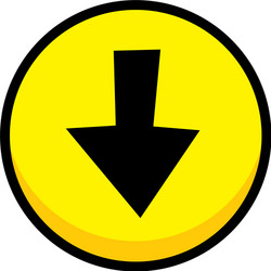arrow video game asset menu icon button layer art vector image