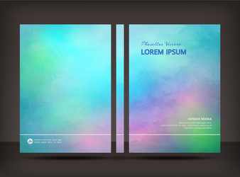 Brochure design template vector