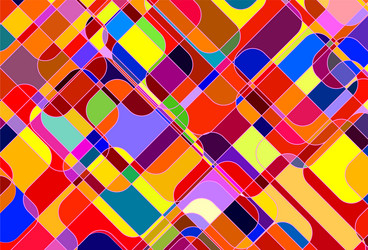 Abstract colorful square geometric pattern Vector Image