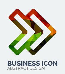 Abstract business logo vector