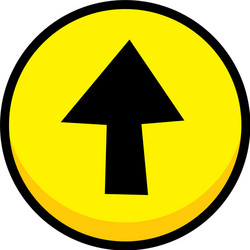 arrow video game asset menu icon button layer art vector image