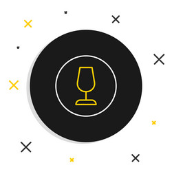 line fragile broken glass symbol for delivery vector image