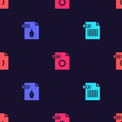 set xls file document eps raw and css vector image