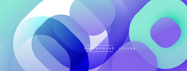 circular abstract design with overlapping vector image