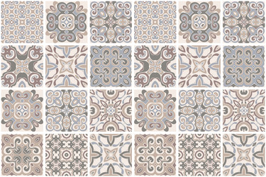 patchwork seamless pattern tiles azulejos vector image