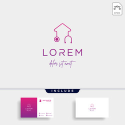 Medical Home Logo - Healthcare & Wellness Vector Image