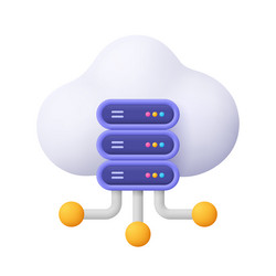 cloud and server web development seo computing vector image