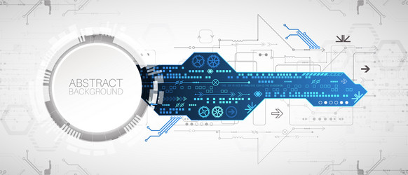 abstract technology concept high computer color vector image