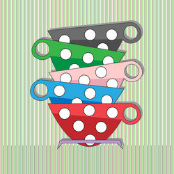 Coffee tea cups vector