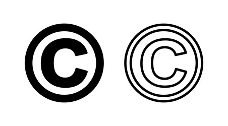 Copyright icon copyright symbol Royalty Free Vector Image