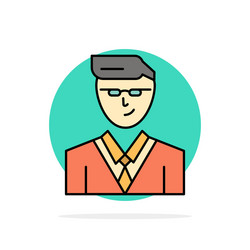 man user manager student abstract circle vector image