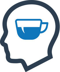 Mind refreshment icon vector