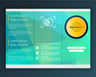 Modern abstract brochure report or flyer design vector