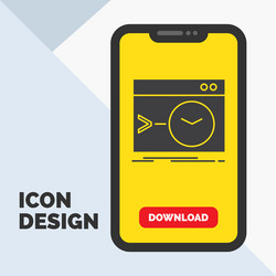 admin command root software terminal glyph icon vector image