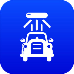 Car wash icon blue vector